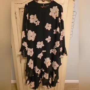 Who What Wear Black Floral Dress